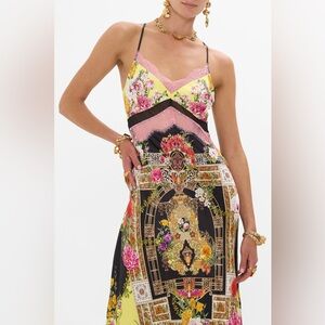 Camilla Lace Splice Bias
Long Dress Adorned In Alexandria